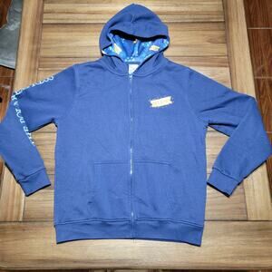 The Polar Express Full Zip Dark Blue Hooded Jacket "Believe" - Size Junior XL